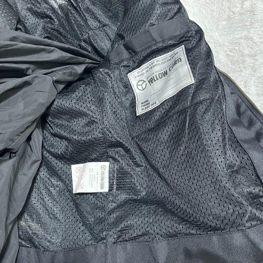 YELLOW CORN バイクジャケット 3L プロテクター付　チタン