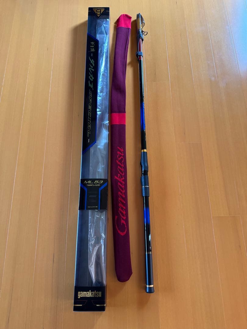 美品 がまかつ がま磯 タルカゴスペシャル ML 5.3m カゴ釣り