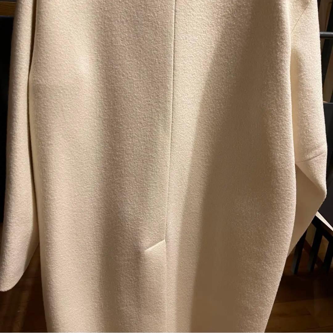 シ*！様 【未使用】ATON エイトン　ロングチェスターコート　ホワイト　レディ