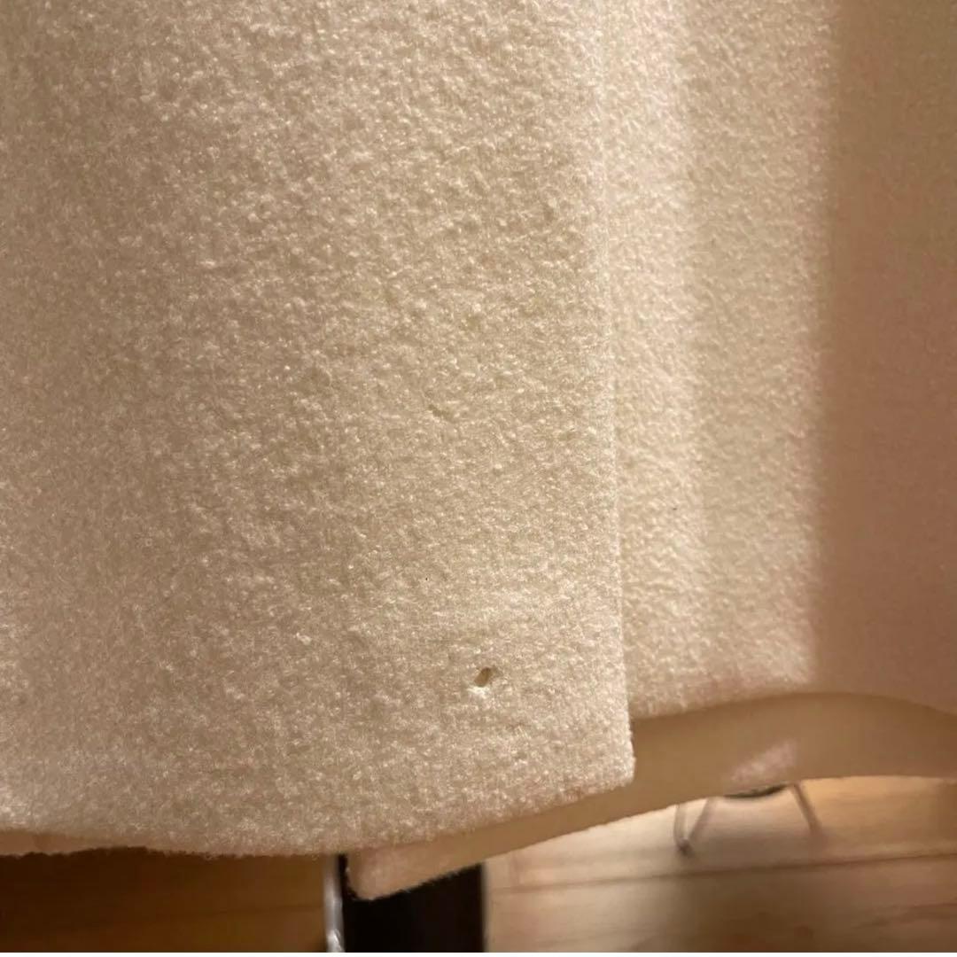 シ*！様 【未使用】ATON エイトン　ロングチェスターコート　ホワイト　レディ