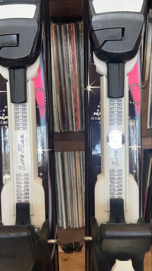 カービングスキー板140セットビンディングストックキッズ子供ジュニアピンク女子