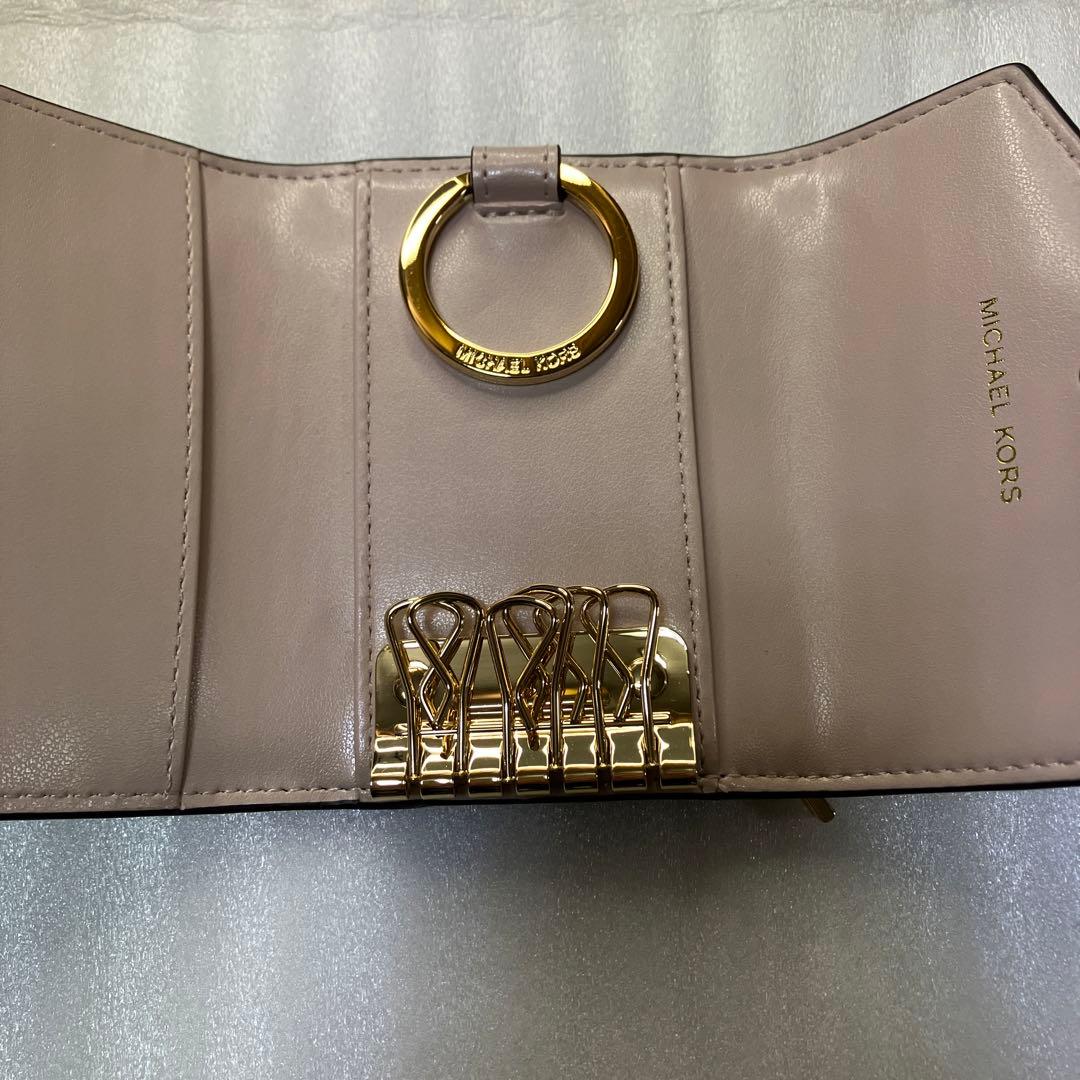 MICHAEL KORS キーケース ケース付きブラウンピンク 新品