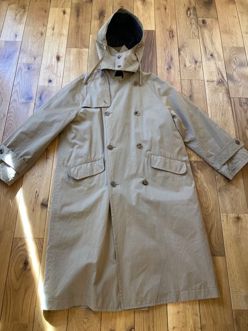 トゥジュー toujours フード付きワイド オーバーサイズ トレンチ コート