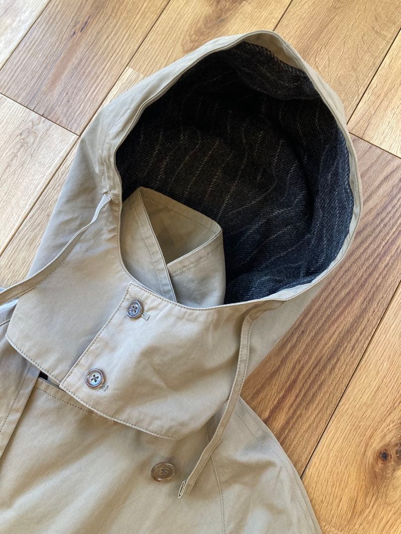 トゥジュー toujours フード付きワイド オーバーサイズ トレンチ コート