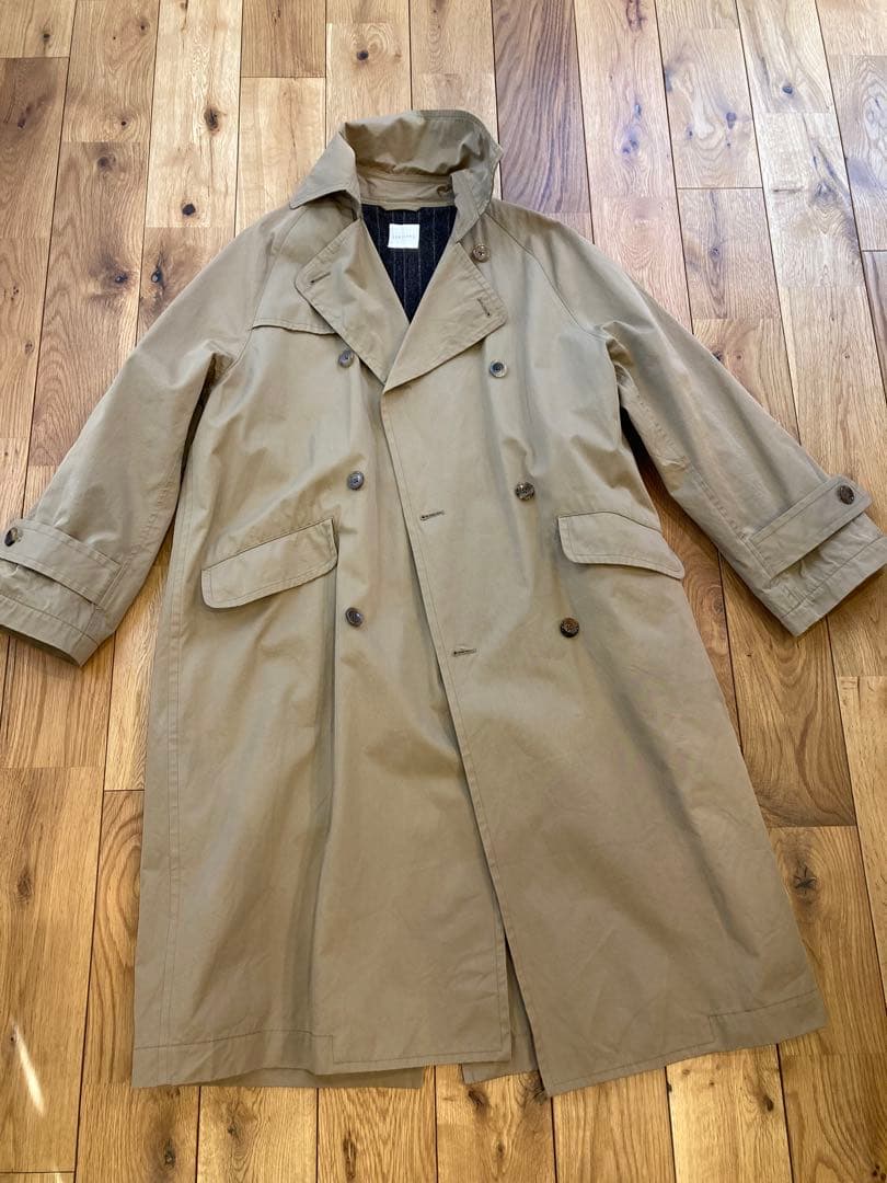 トゥジュー toujours フード付きワイド オーバーサイズ トレンチ コート