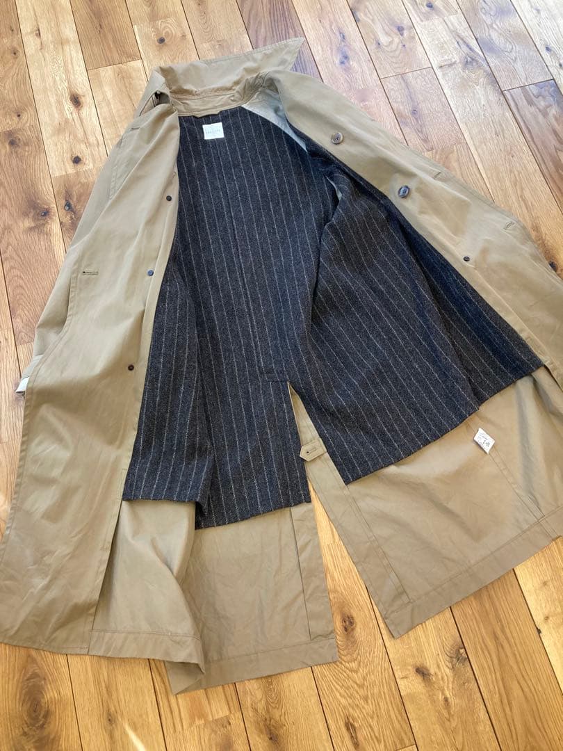 トゥジュー toujours フード付きワイド オーバーサイズ トレンチ コート