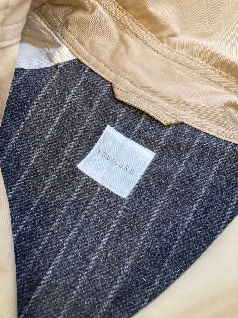 トゥジュー toujours フード付きワイド オーバーサイズ トレンチ コート