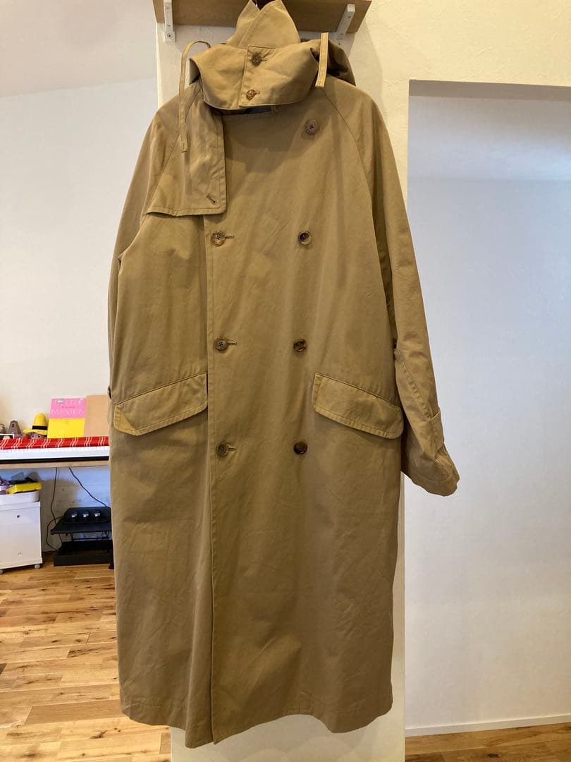 トゥジュー toujours フード付きワイド オーバーサイズ トレンチ コート