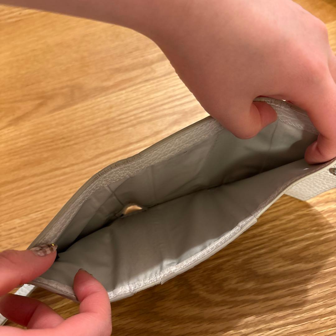 Maison Margiela 白　三つ折り財布　マルジェラ　財布　レディース