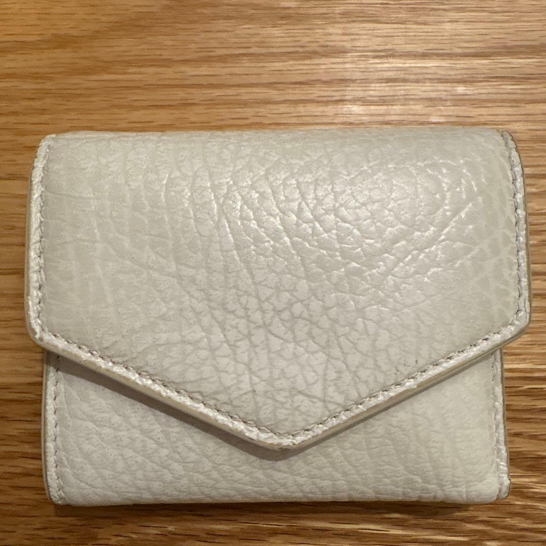 Maison Margiela 白　三つ折り財布　マルジェラ　財布　レディース