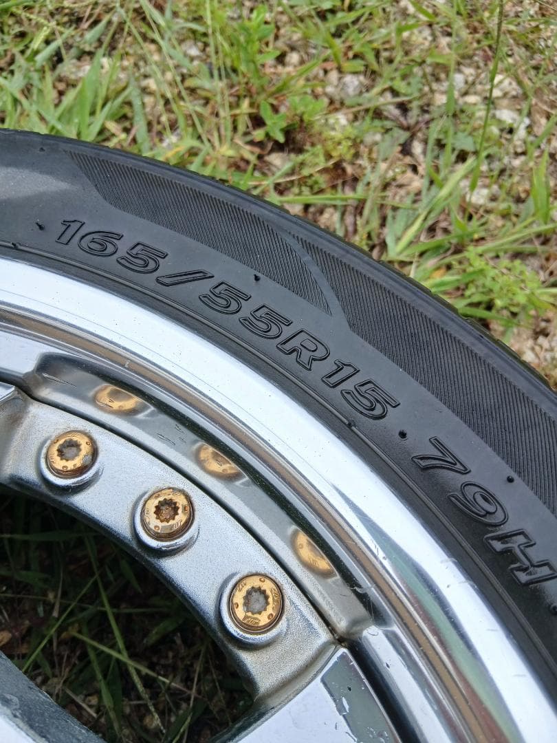 WORK 15インチホイール 165/55R15 ４本セット