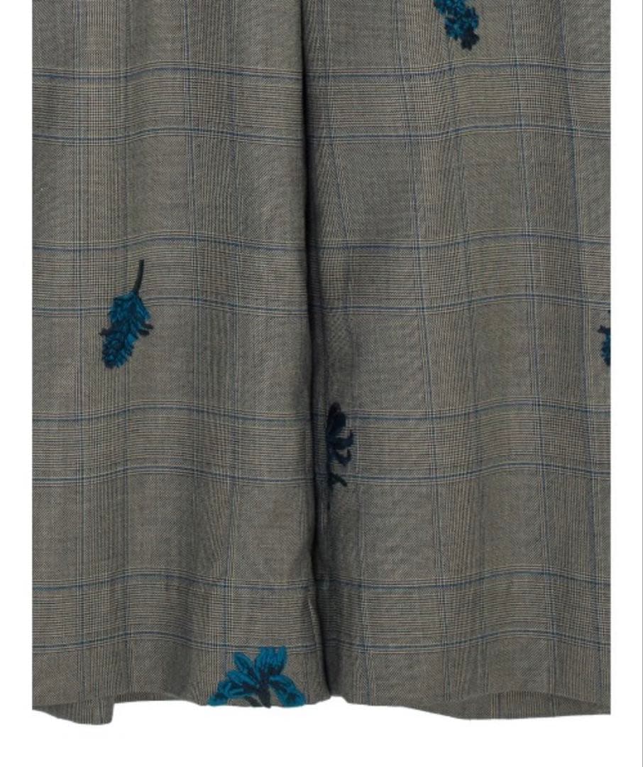 パンツ ameri vintage CHECK FLOWER PLEATS PANTS