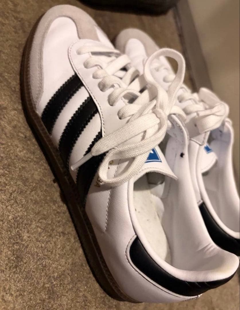 adidas Samba OG スニーカー 25cm ホワイト/グレー