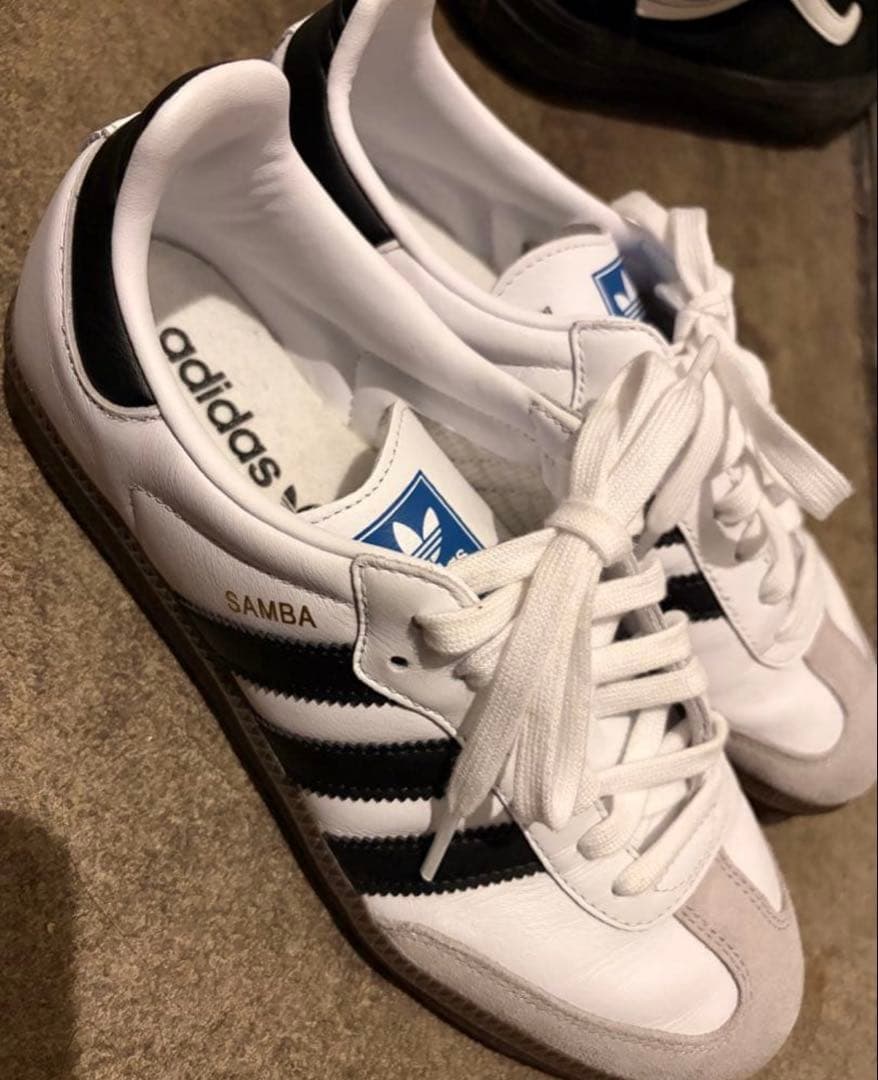 adidas Samba OG スニーカー 25cm ホワイト/グレー