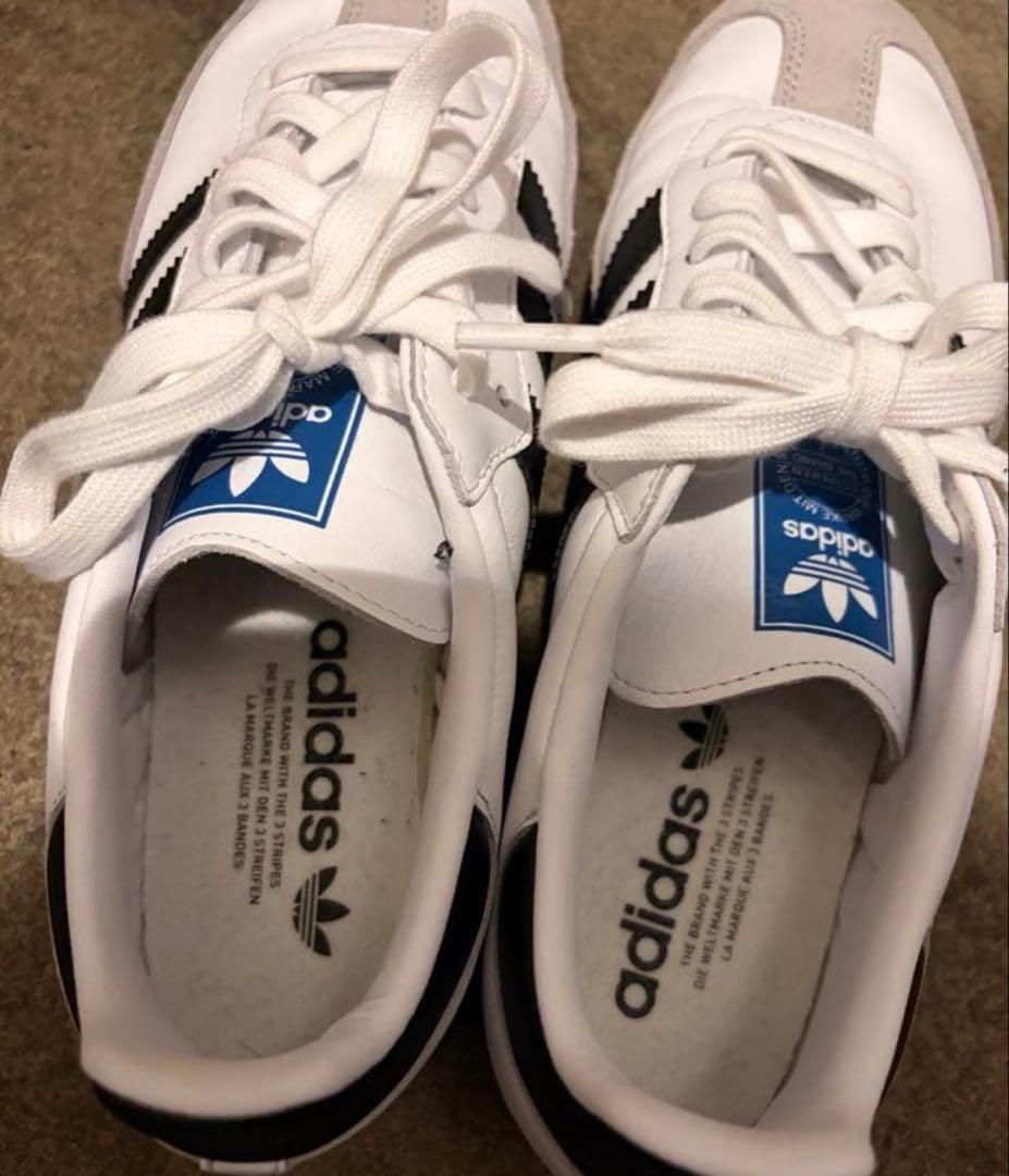 adidas Samba OG スニーカー 25cm ホワイト/グレー