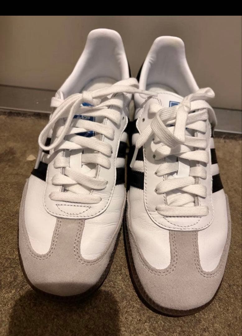 adidas Samba OG スニーカー 25cm ホワイト/グレー