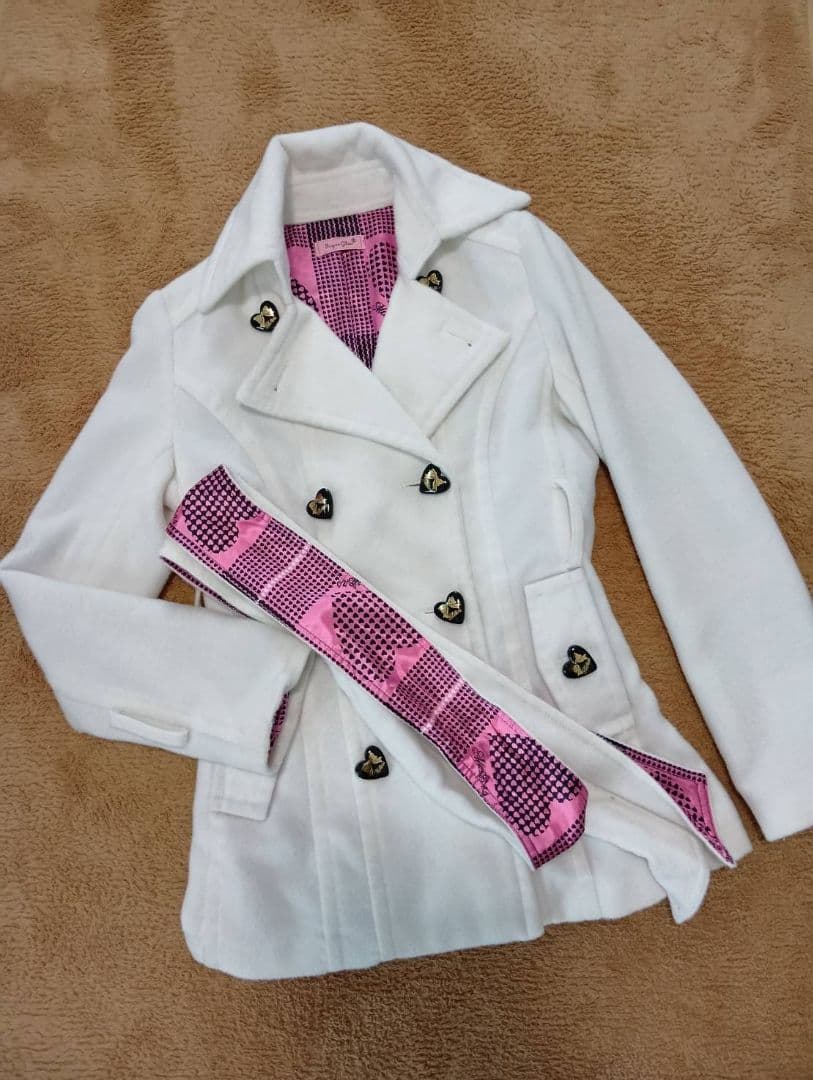 ぎゅな☺︎ MA＊RS Sugar Gloss ホワイト モッサコート