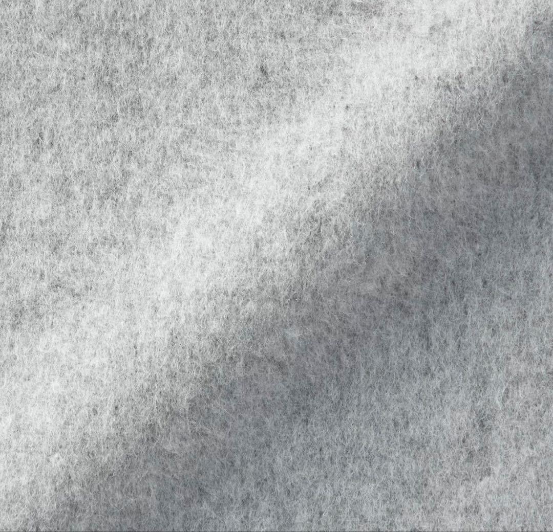 MUJI Labo 婦人　カシミヤ混ノーカラーコート Ｍ　ライトグレー　ムジラボ