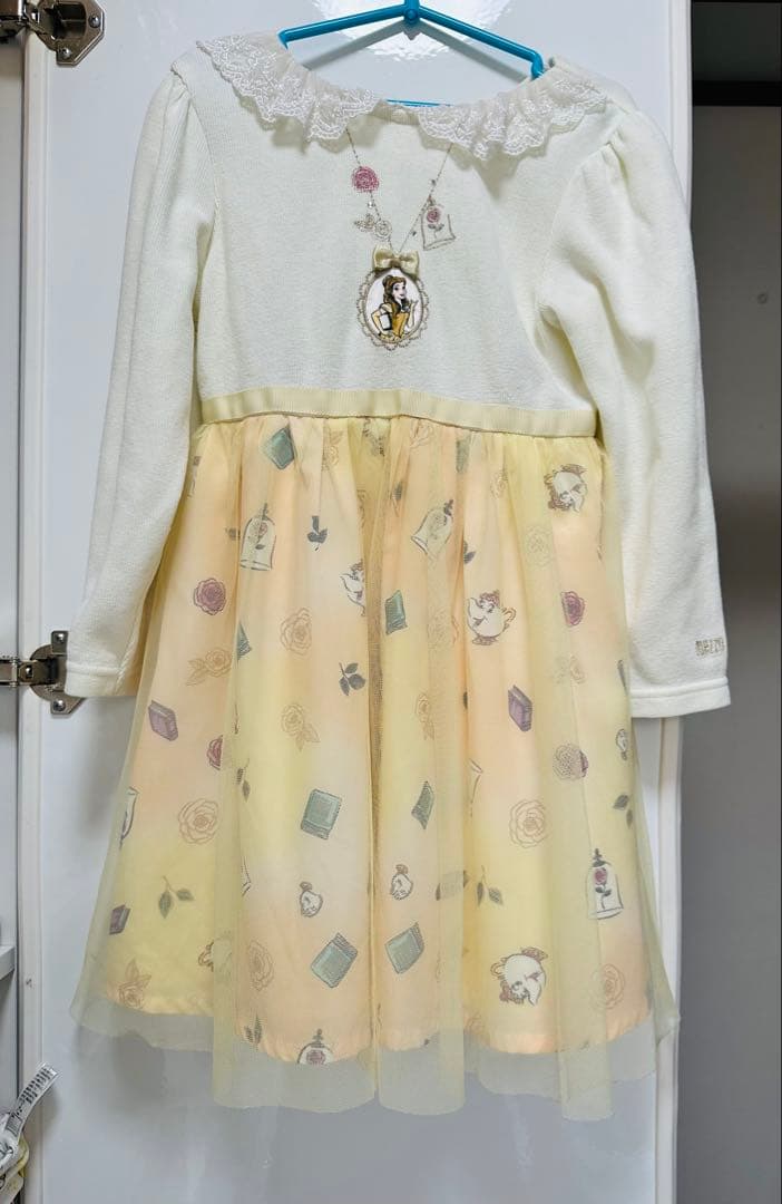 メゾピアノ長袖ワンピース 110 2枚　 保温レギンスチャコール1枚　週末セール