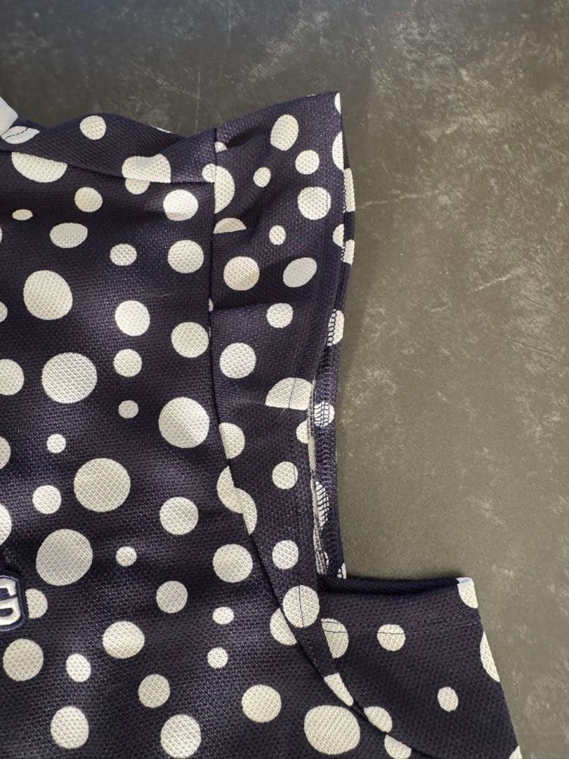 PEARLY GATES 水玉ポロシャツ ネイビー未使用