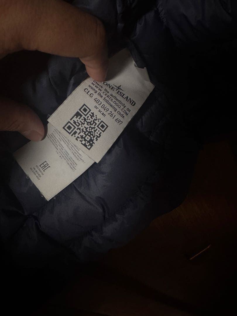 STONE  ネイビー ダウンベスト