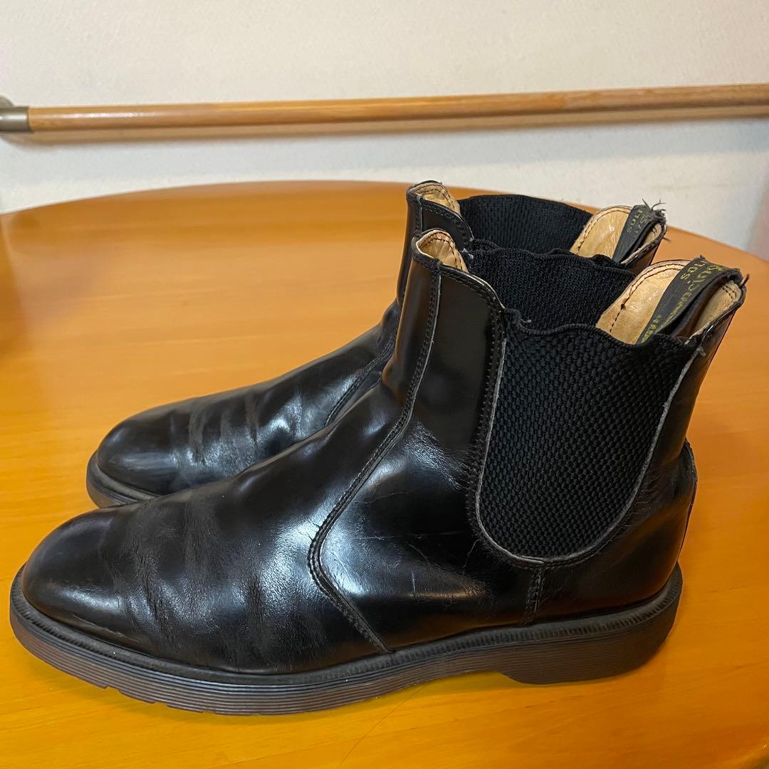 イングランド製 ドクターマーチン サイドゴアブーツ UK9 28cm ブラック