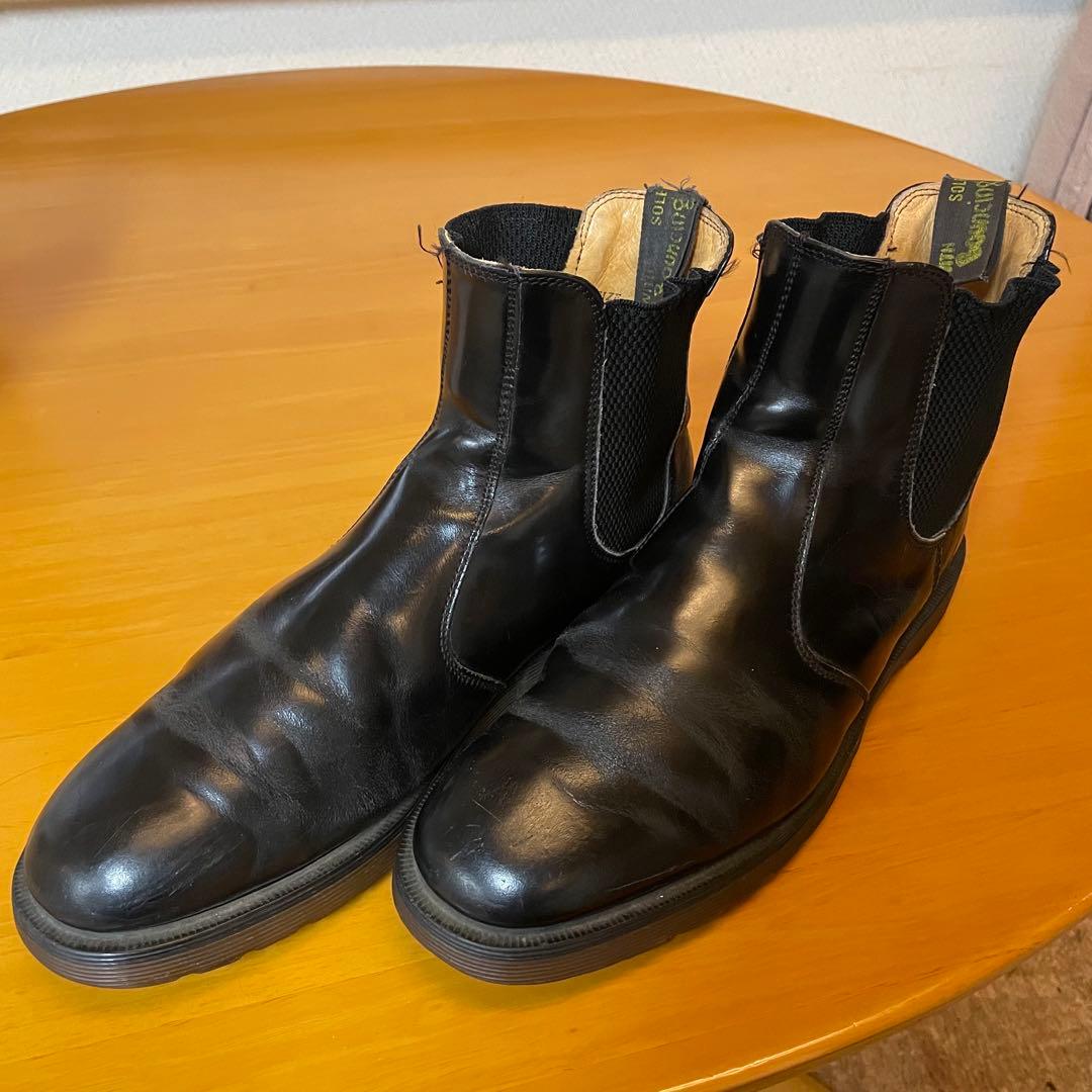 イングランド製 ドクターマーチン サイドゴアブーツ UK9 28cm ブラック