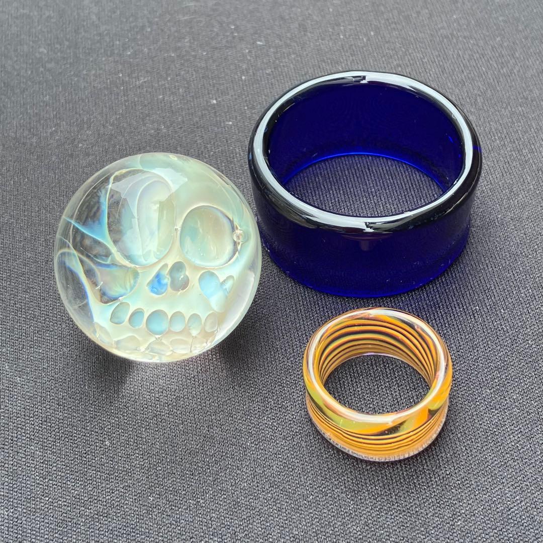 XODAS マ-ブル Marble ボロシリケイトガラス　Bob Skull