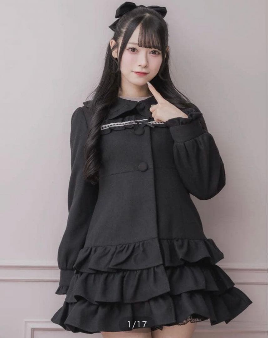 ♡ pium はしごレースティアードミニコート ♡