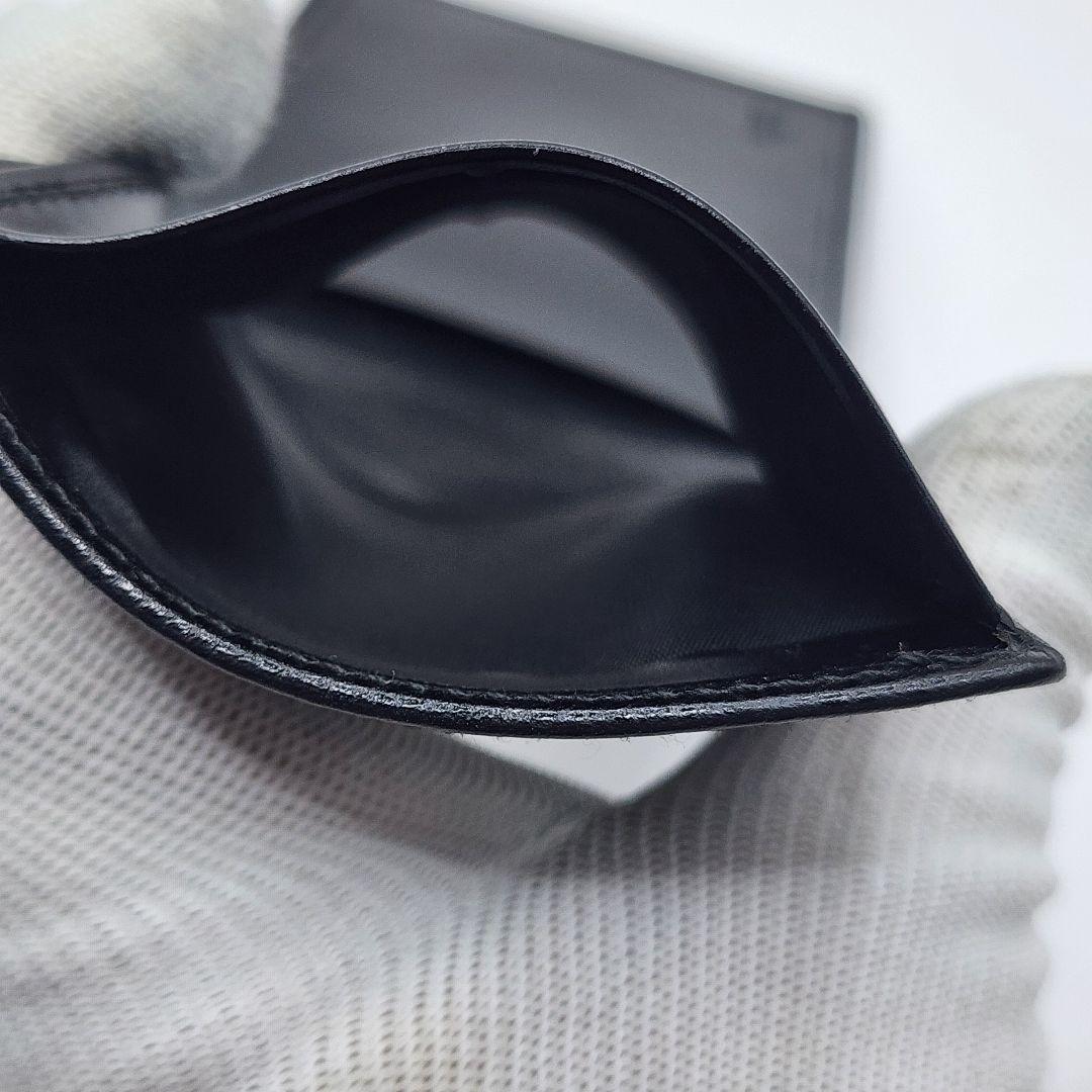 【美品】LOEWE ロエベ アナグラム 二つ折り財布 黒