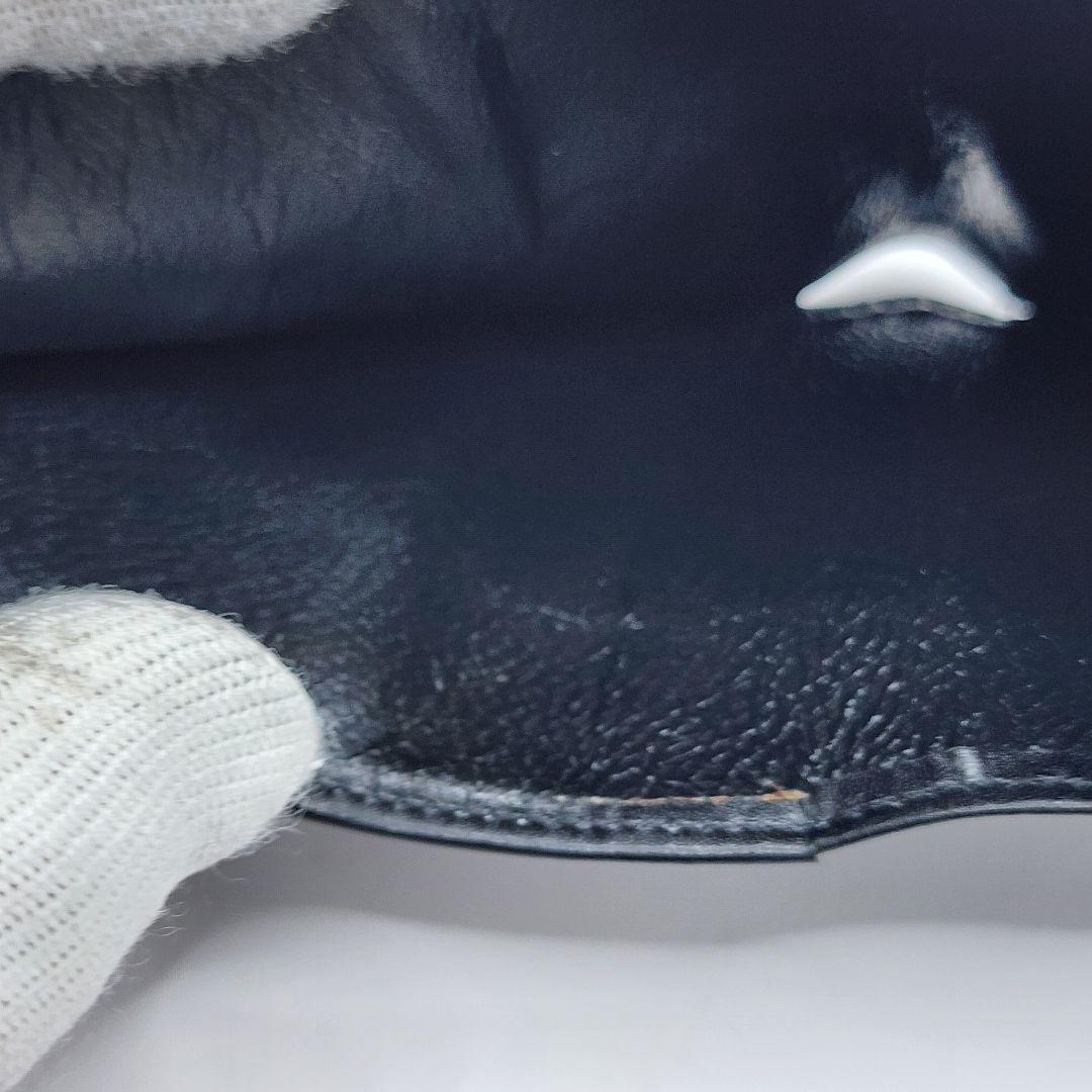 【美品】LOEWE ロエベ アナグラム 二つ折り財布 黒