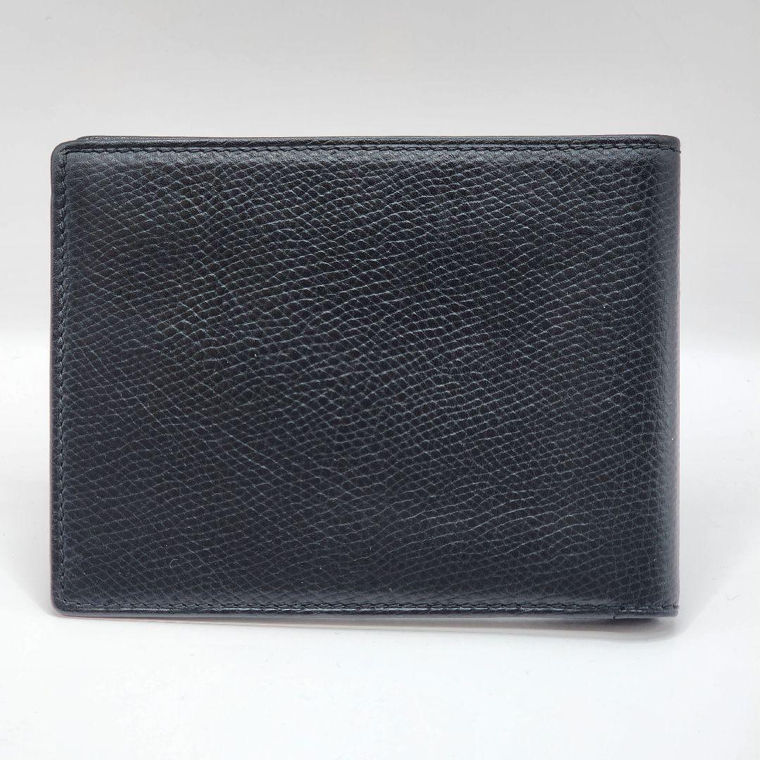 【美品】LOEWE ロエベ アナグラム 二つ折り財布 黒