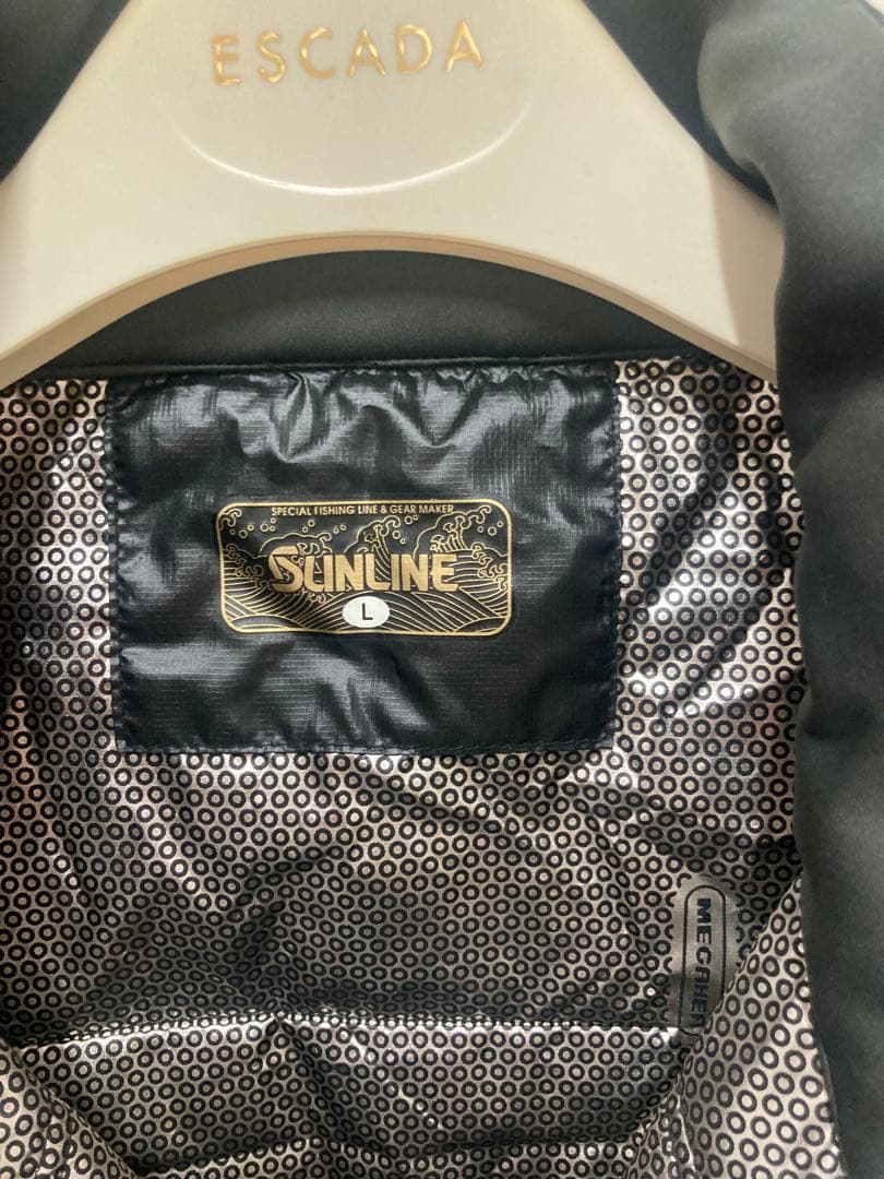 SUNLINE フィッシングスーツ(上下セット) 黒/グレー