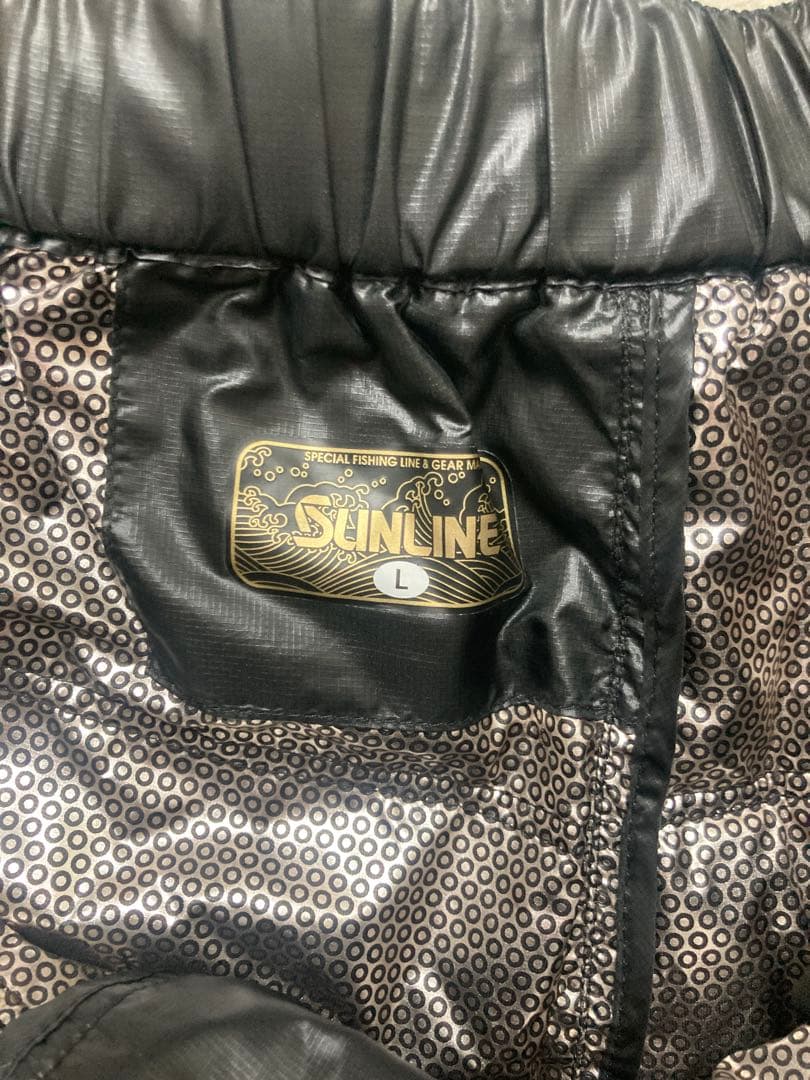 SUNLINE フィッシングスーツ(上下セット) 黒/グレー