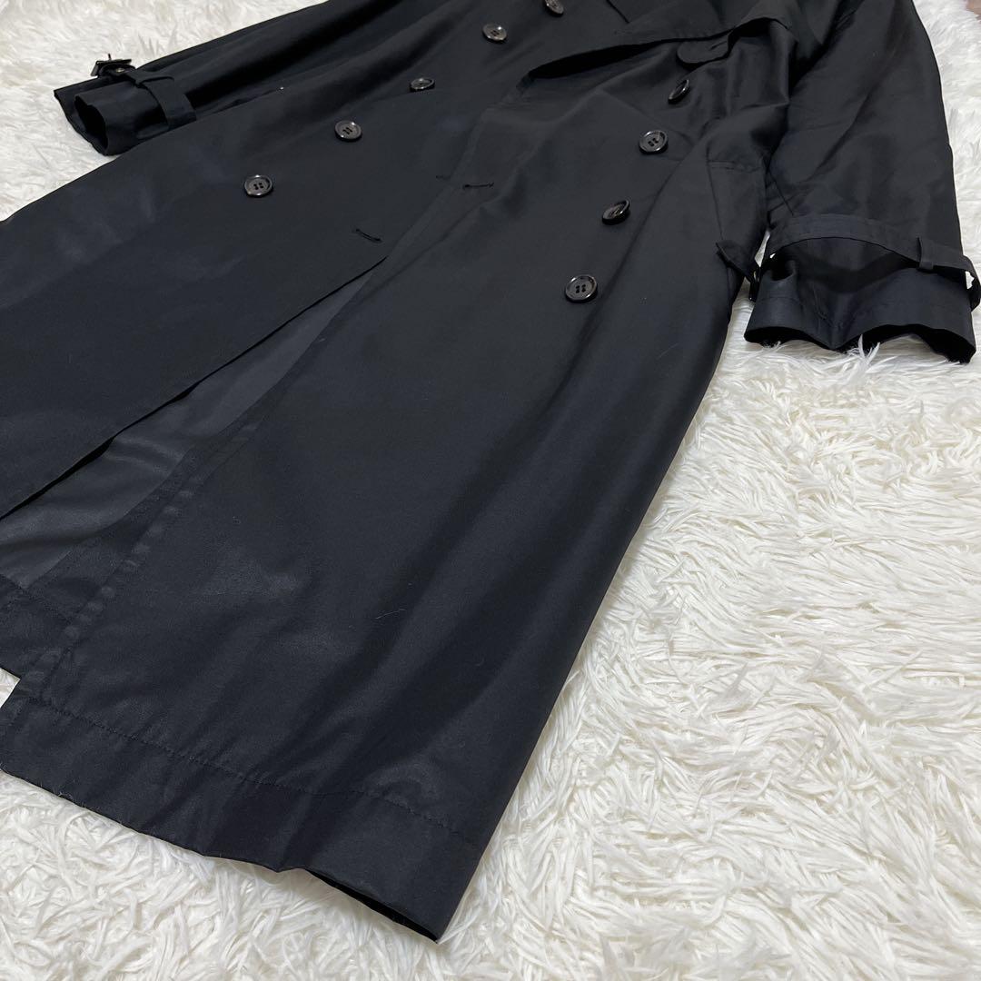 クリーニング済◇YVES SAINT LAURENT トレンチコート ブラック