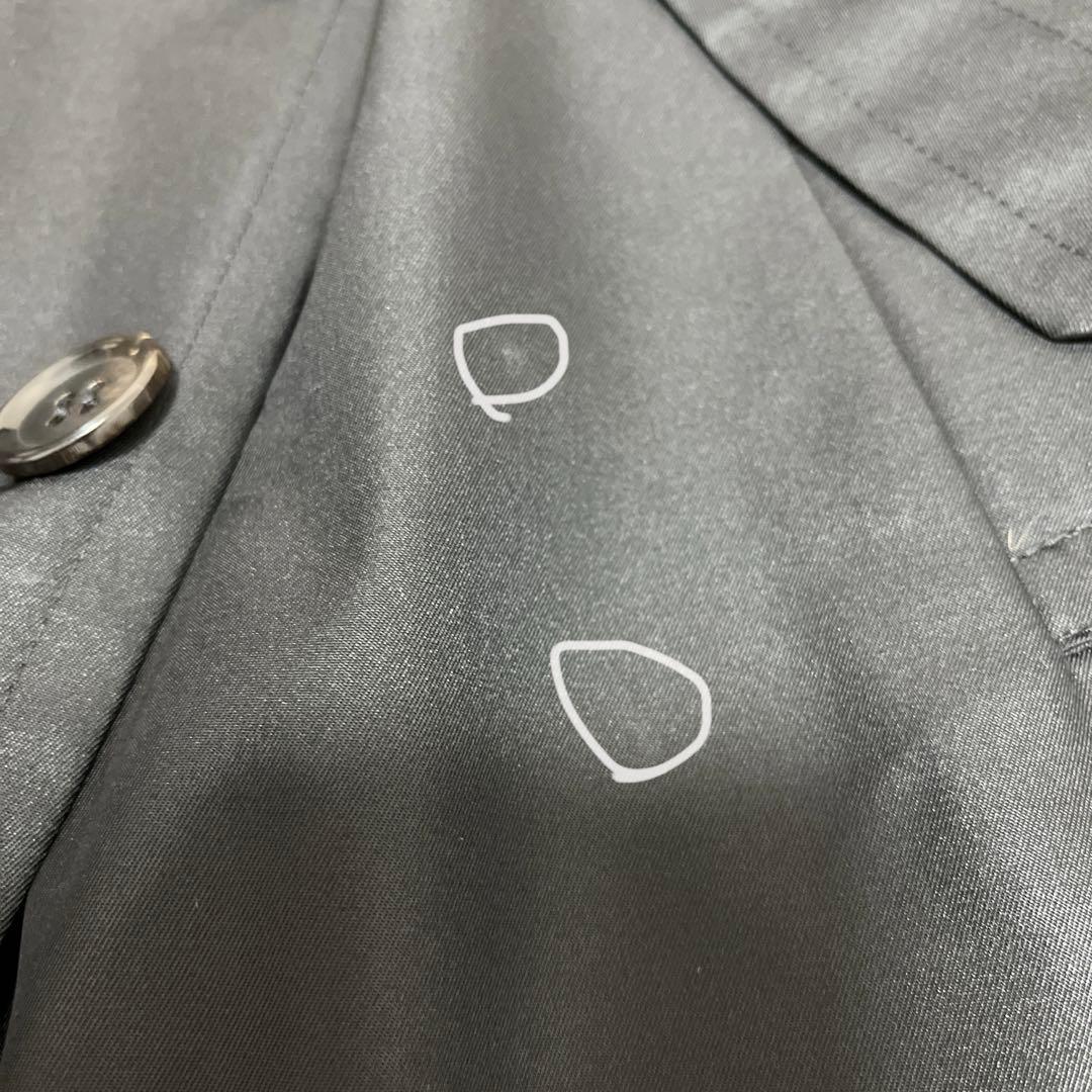 クリーニング済◇YVES SAINT LAURENT トレンチコート ブラック