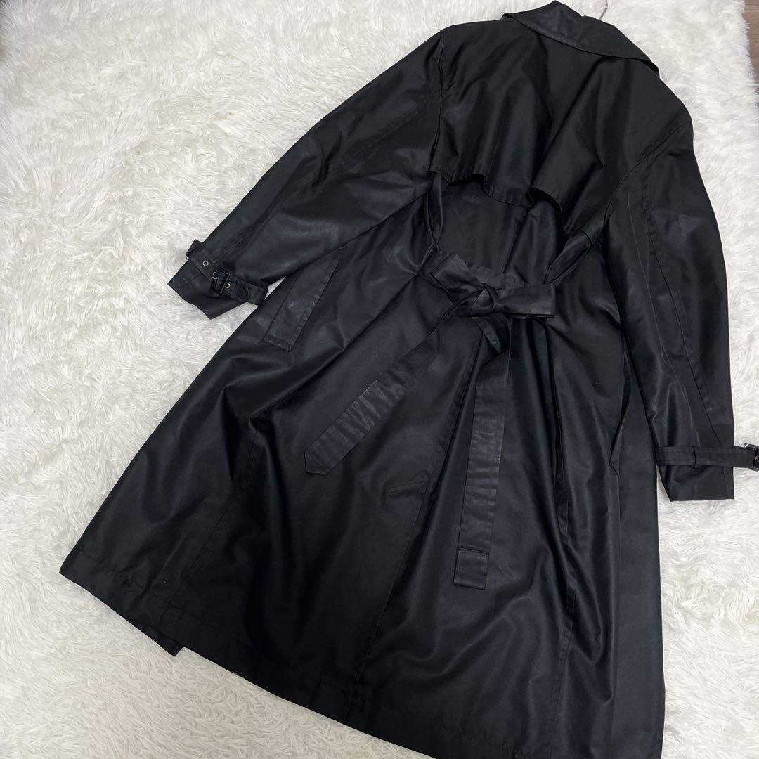 クリーニング済◇YVES SAINT LAURENT トレンチコート ブラック