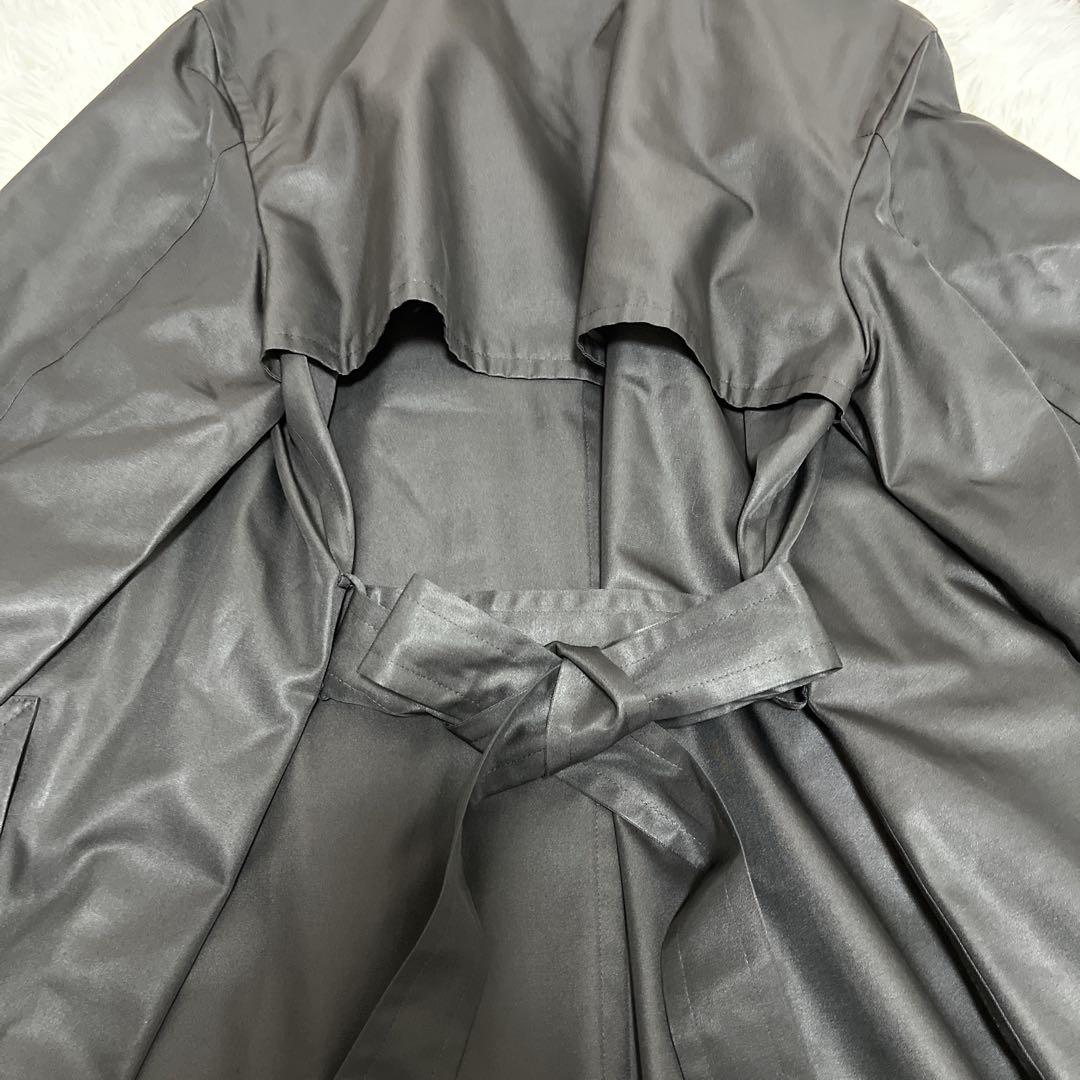 クリーニング済◇YVES SAINT LAURENT トレンチコート ブラック