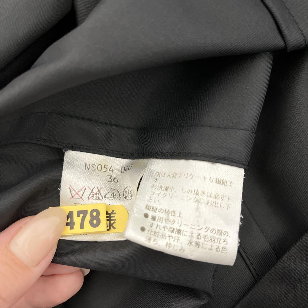 クリーニング済◇YVES SAINT LAURENT トレンチコート ブラック