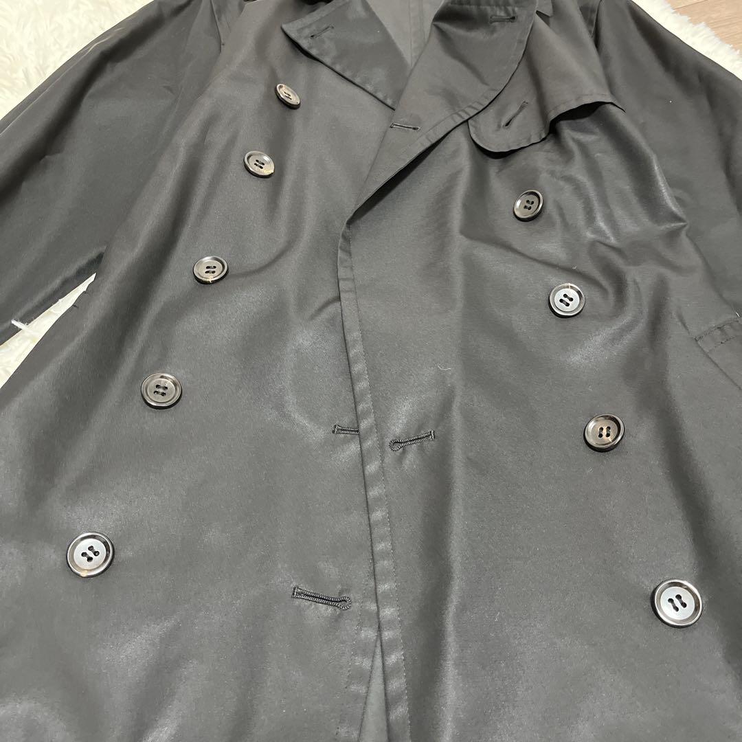 クリーニング済◇YVES SAINT LAURENT トレンチコート ブラック