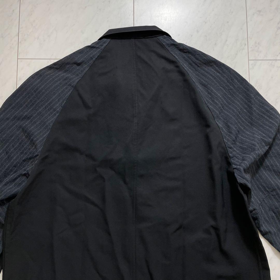 コムデギャルソンオムプリュス ロングコート 異素材切り替え AD1992 M 黒