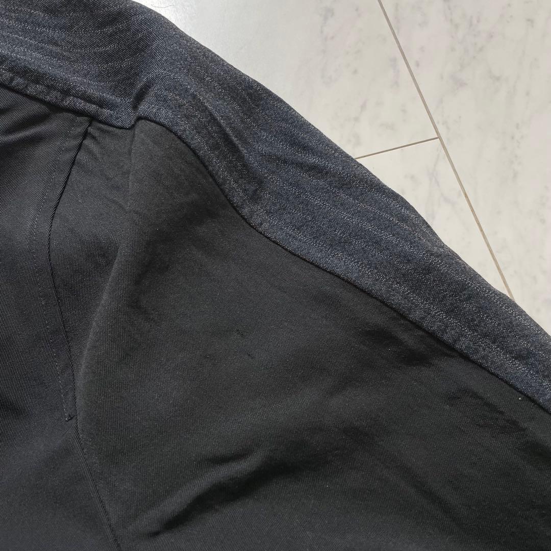 コムデギャルソンオムプリュス ロングコート 異素材切り替え AD1992 M 黒