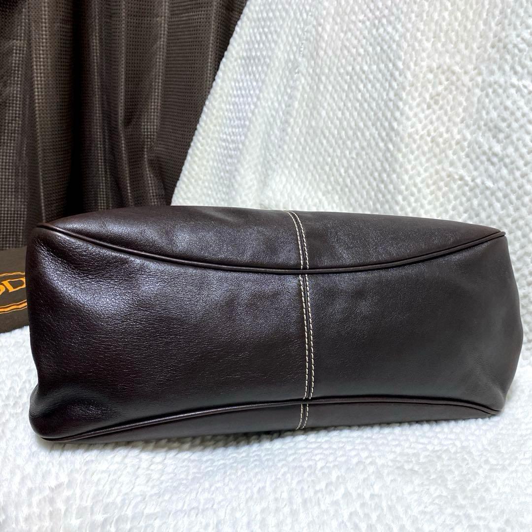 【美品】TOD'S トッズ Wベルト トートバッグ 肩掛け可能 ビジネス