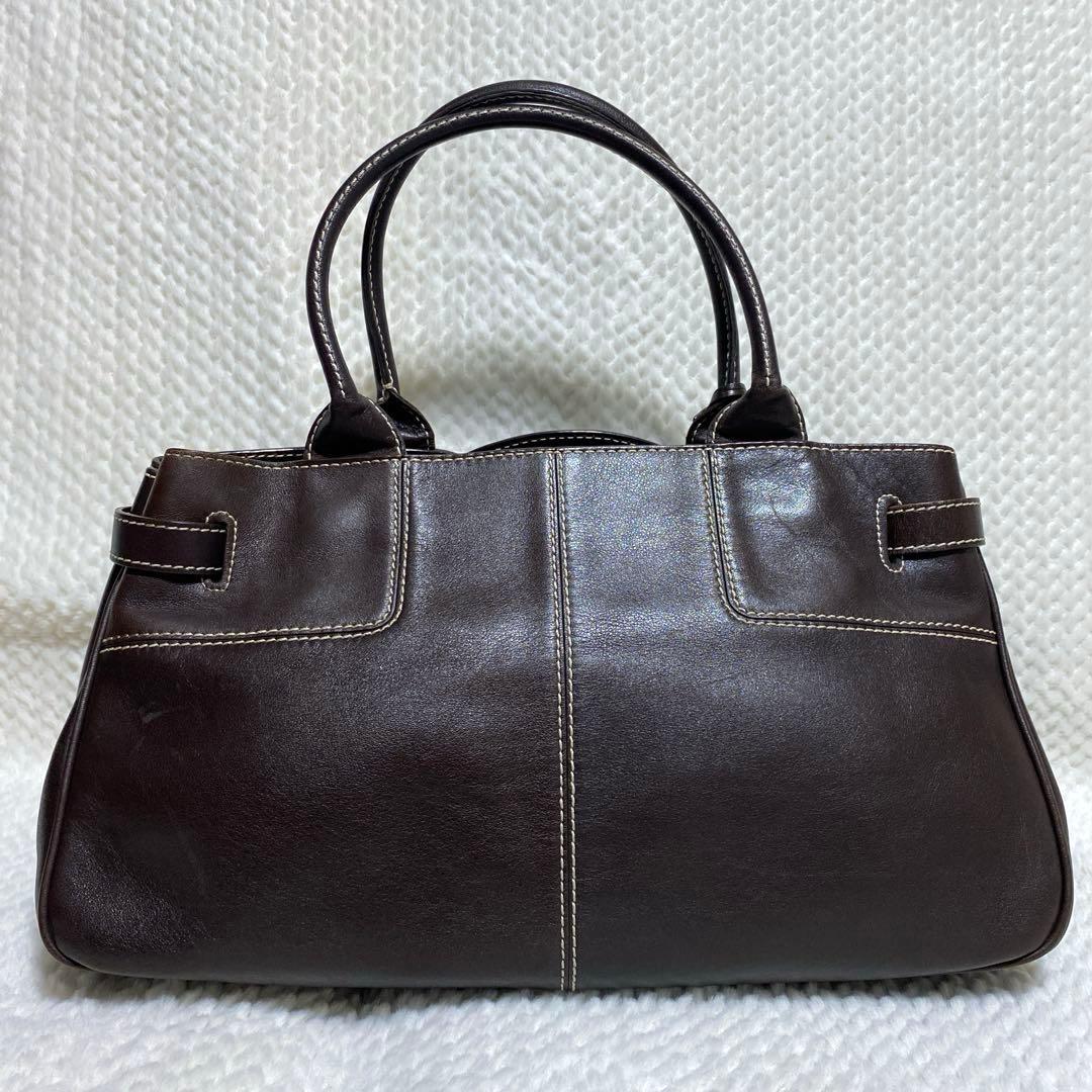 【美品】TOD'S トッズ Wベルト トートバッグ 肩掛け可能 ビジネス