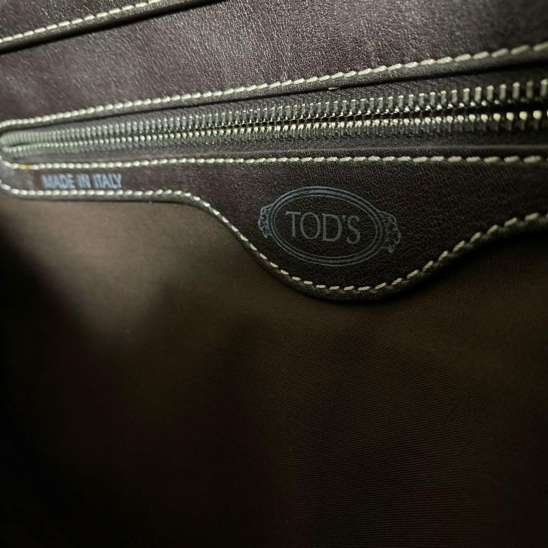 【美品】TOD'S トッズ Wベルト トートバッグ 肩掛け可能 ビジネス