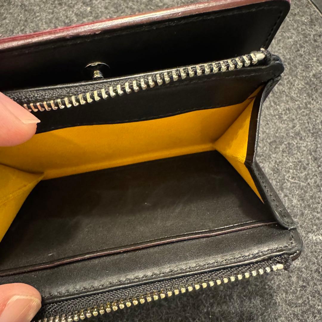 GANZO CORDOVAN R.C. Lファスナー二つ折り財布