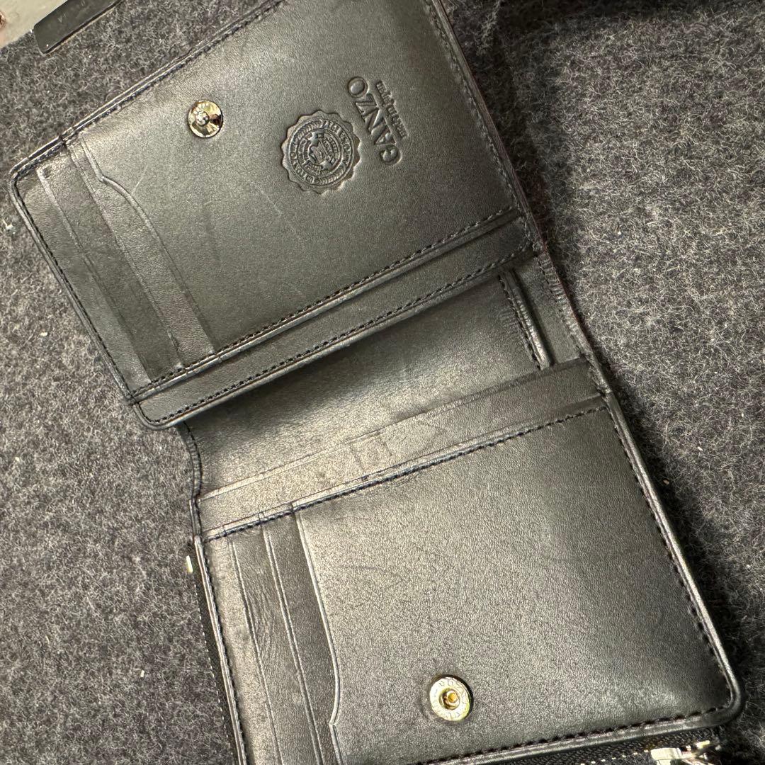 GANZO CORDOVAN R.C. Lファスナー二つ折り財布