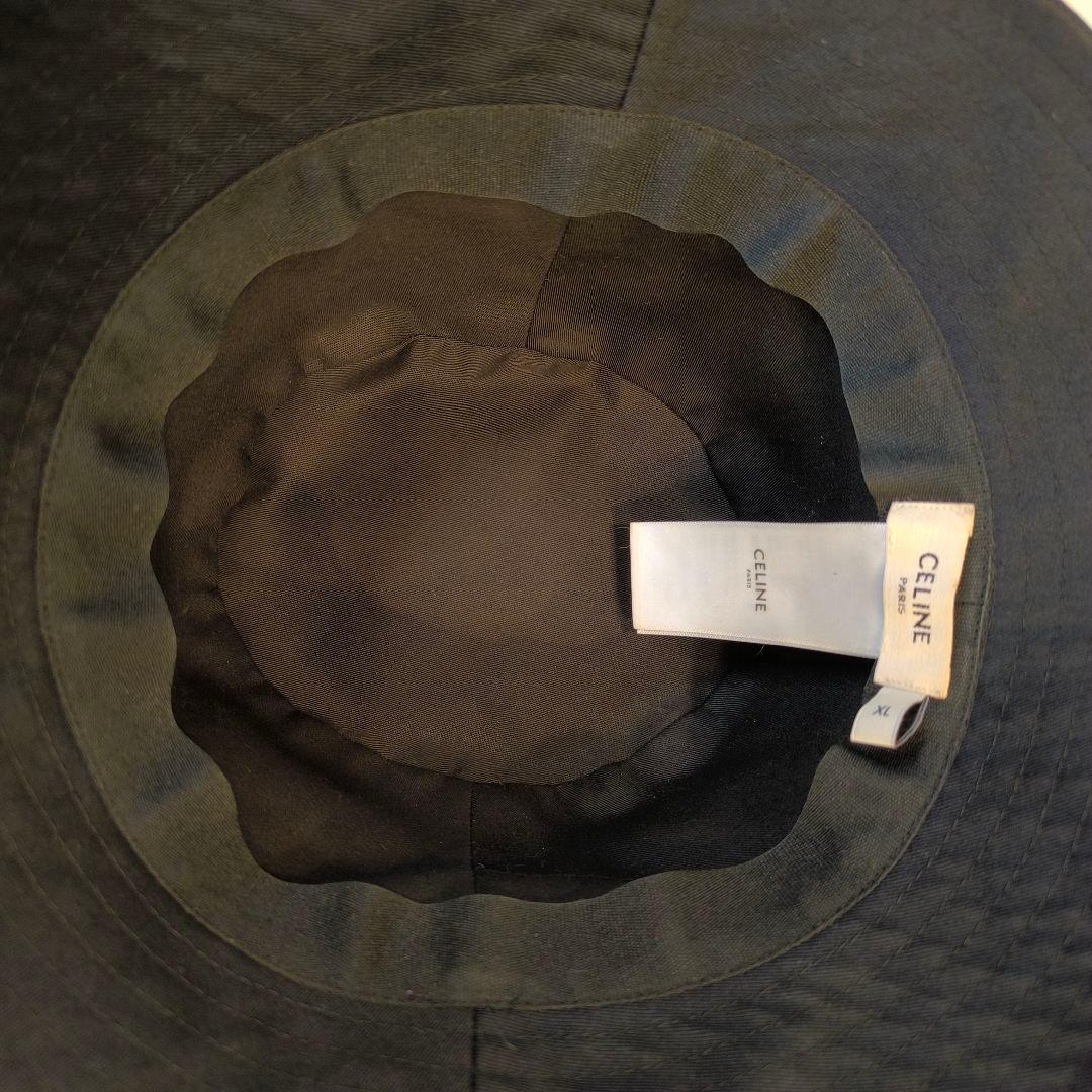 美品✨CELINE セリーヌ ロゴ バケットハット XL 63cm ブラック