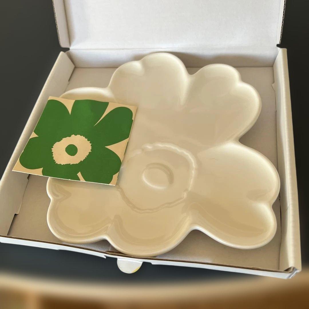 【新品】marimekko UNIKKO60 Plate 20cm White