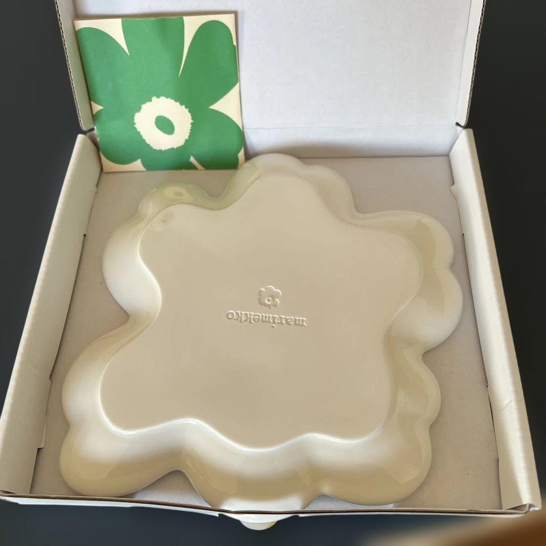 【新品】marimekko UNIKKO60 Plate 20cm White